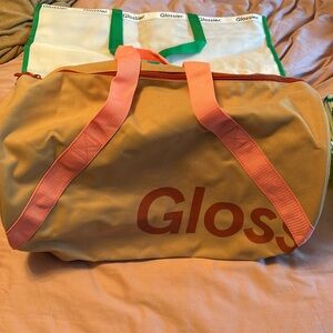 Brand new Glossier Duffle/Gym Bag